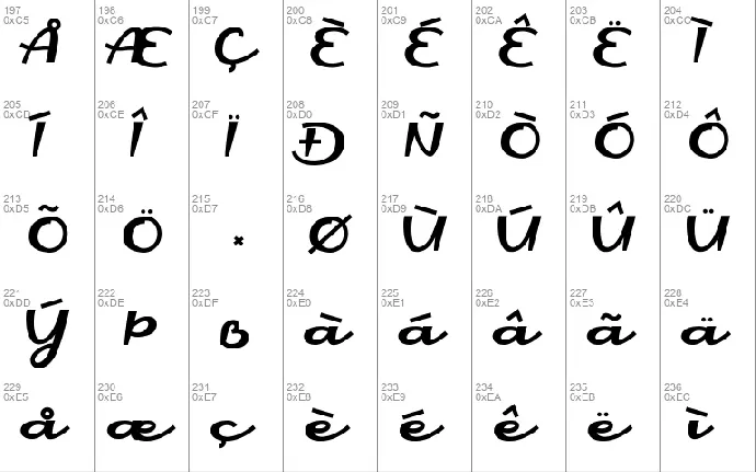 Handaru font