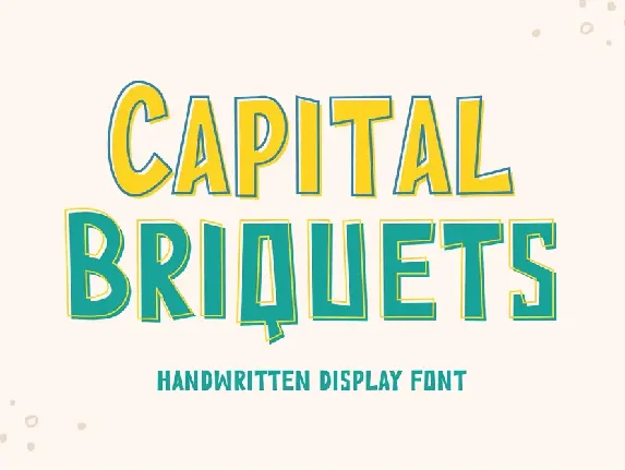 Capital Briquets font