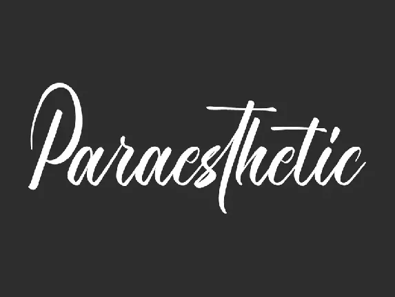 Paraesthetic Demo font