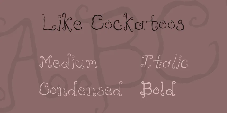 Like Cockatoos font