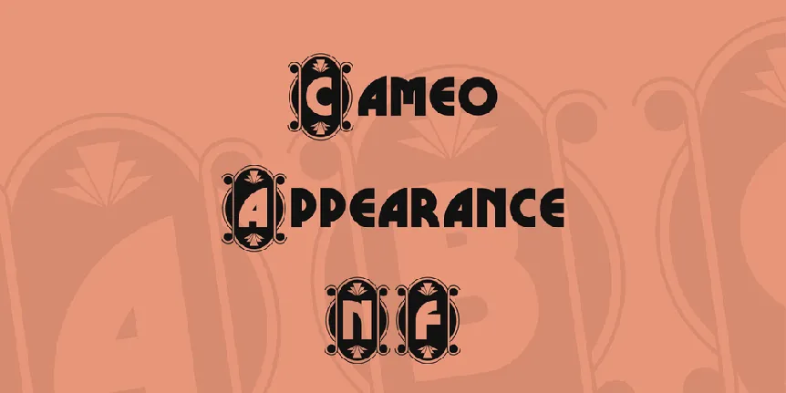 Cameo Appearance NF font