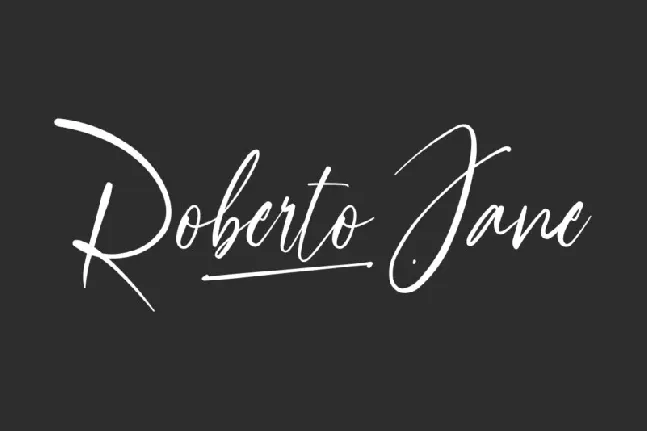 Roberto Jane font