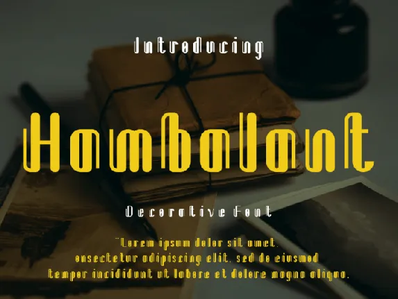 Hambalant font