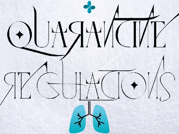 Quarantine Regulations font