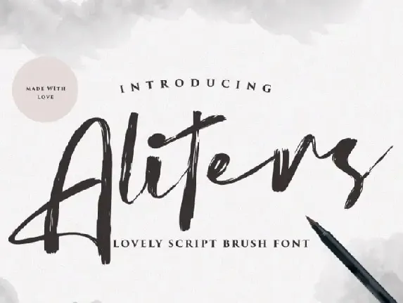 Aliters Brush font