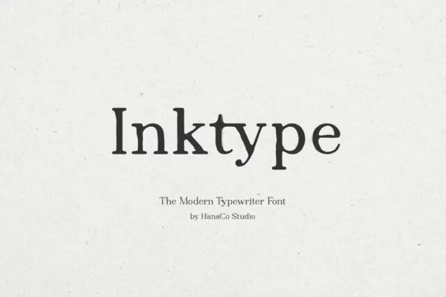 Inktype font