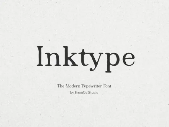 Inktype font