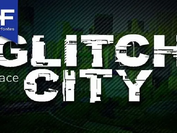 CF Glitch City font