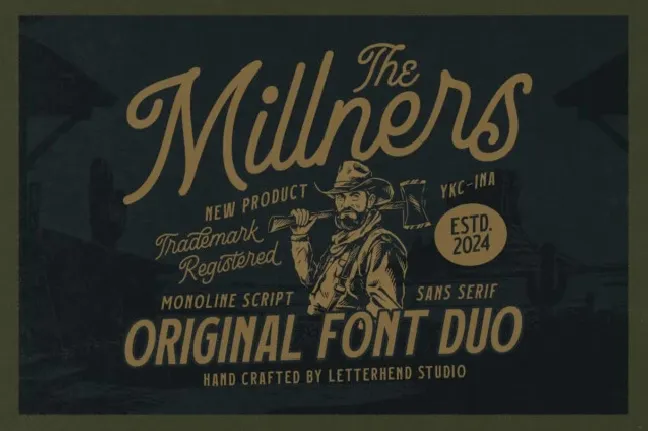 The Millners Med font