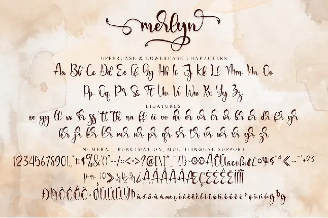 Merlyn font