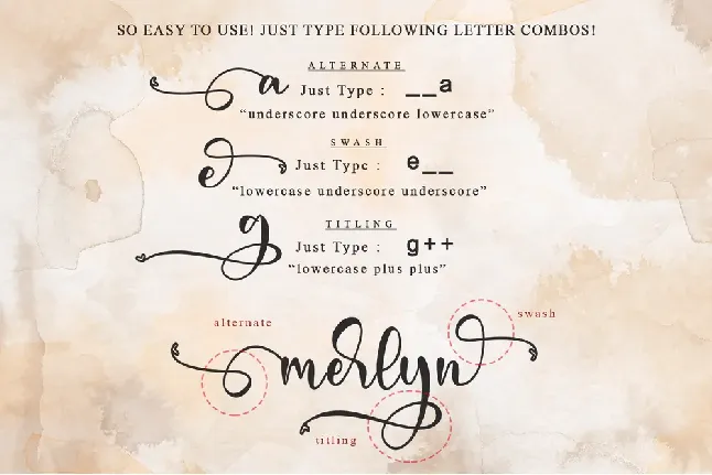 Merlyn font