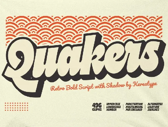 Quakers Demo font