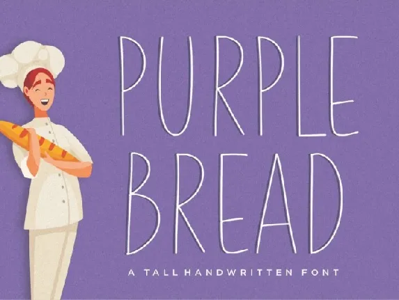 Purple Bread font