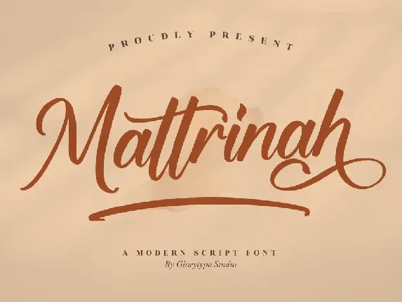 Mattrinah font