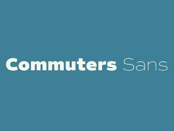 Commuters Sans Family font