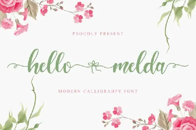 Hello Melda Script font