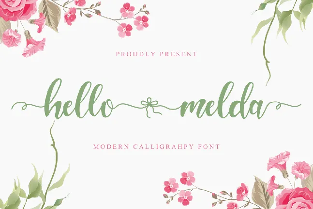 Hello Melda Script font