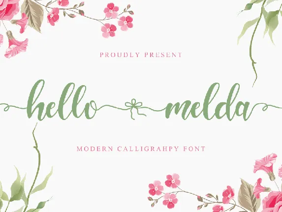 Hello Melda Script font