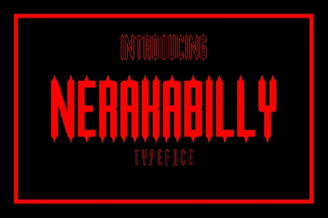 Nerakabilly Typeface font