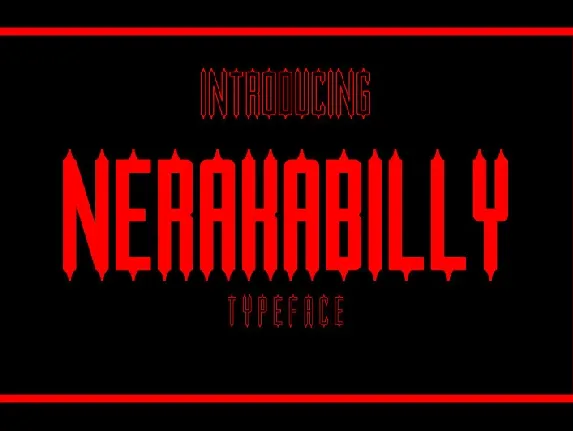 Nerakabilly Typeface font