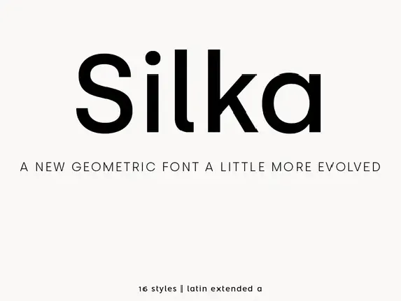 Silka Family font