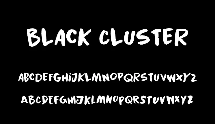 Black Cluster font