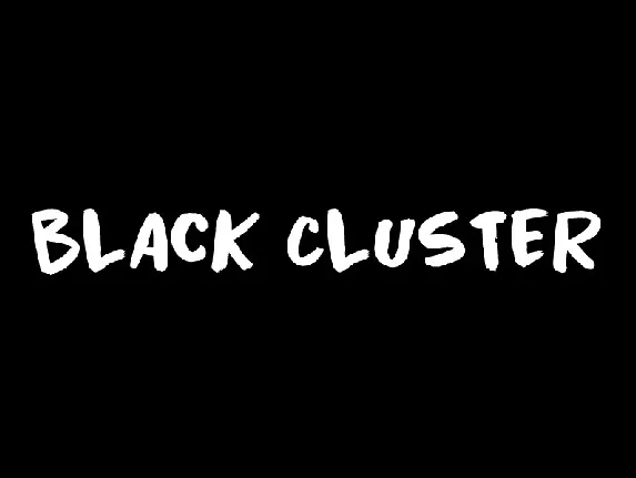 Black Cluster font