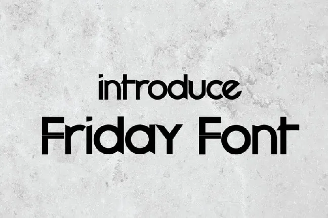 Friday Sans Serif font