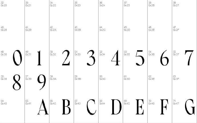 Derive font