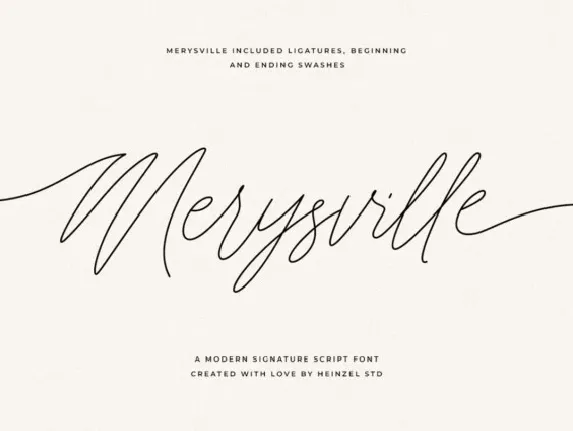 Merysville font