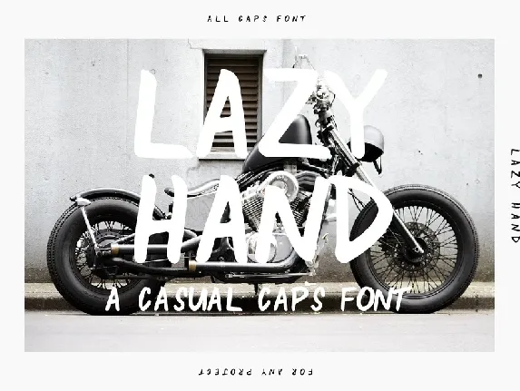 Lazy Hand Free font