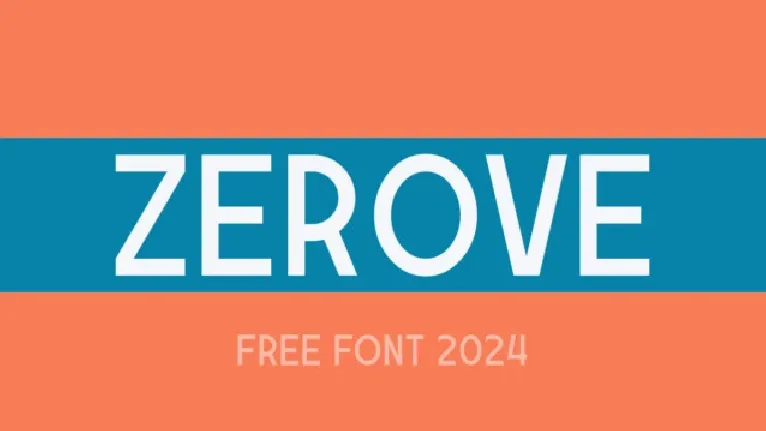 Zerove font