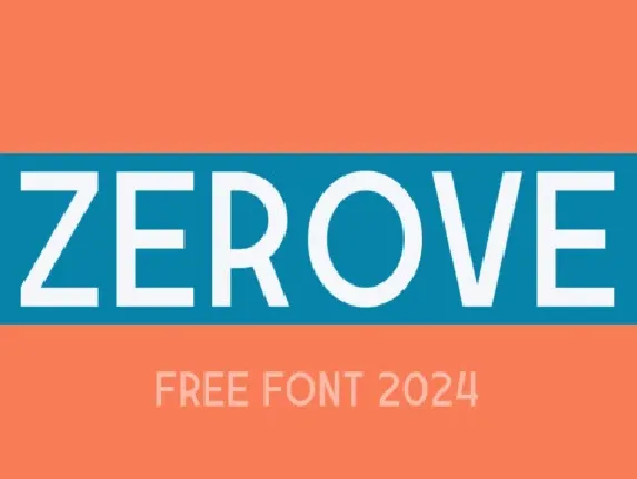 Zerove font