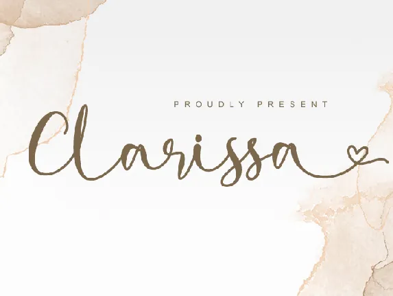 Clarissa - Personal Use font