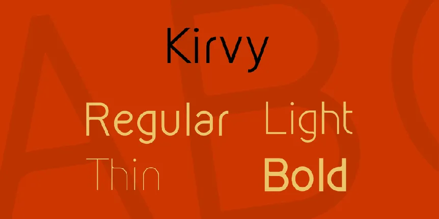 Kirvy font