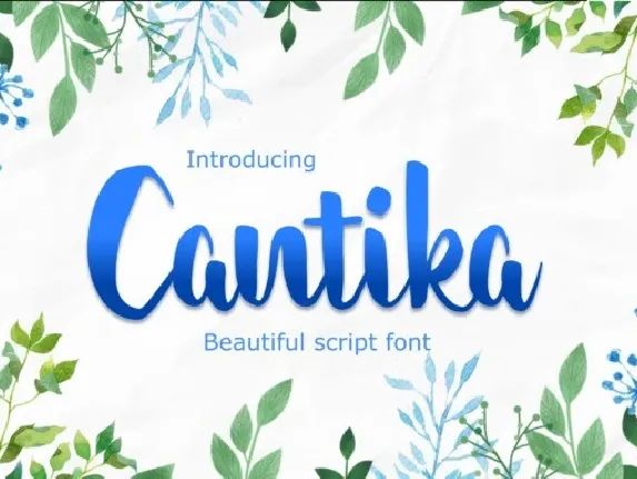 Cantika font