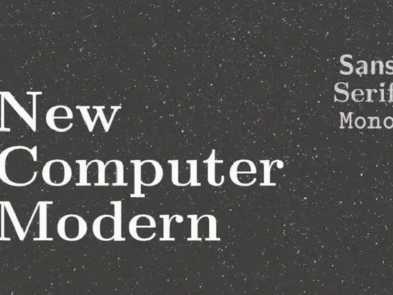 New Computer Modern Serif font