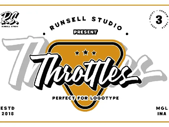 Throttles Logotype font