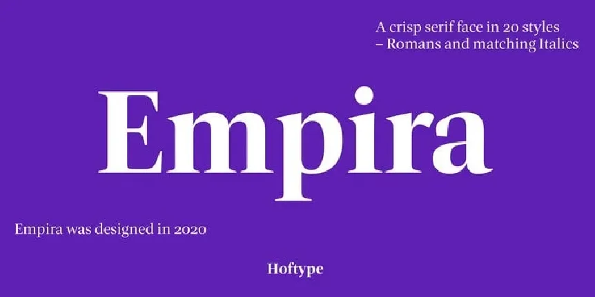 Empira Serif font