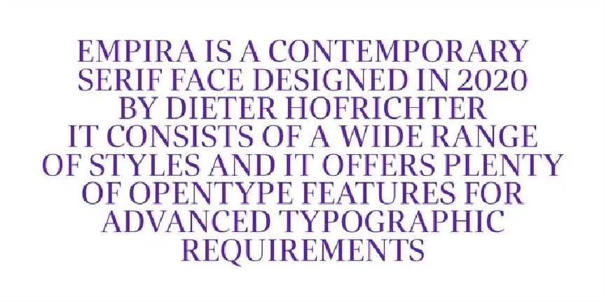 Empira Serif font