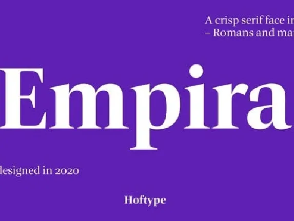 Empira Serif font