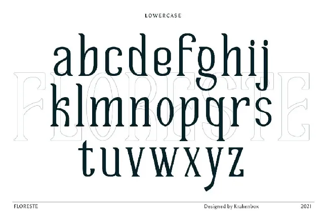 Floreste font