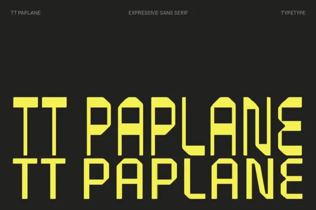 TT Paplane Family font