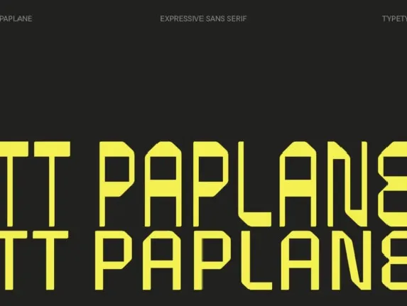 TT Paplane Family font