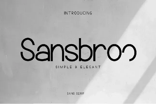 Sansbroo font