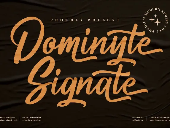 Dominyte Signate font