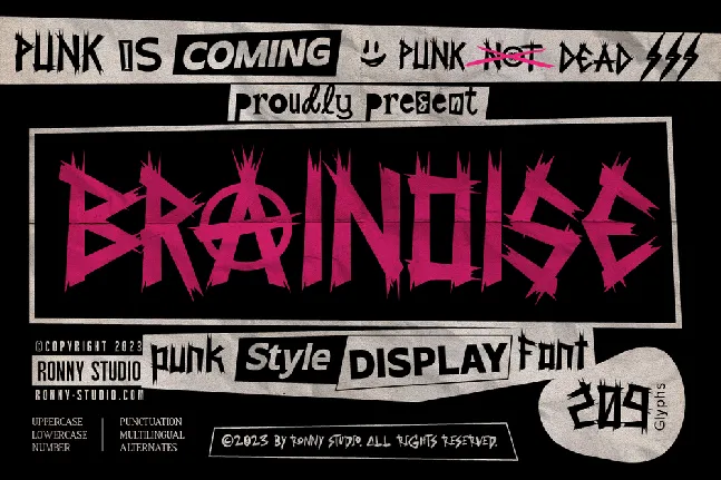 Brainoise font