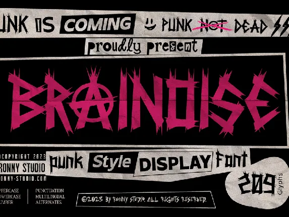 Brainoise font