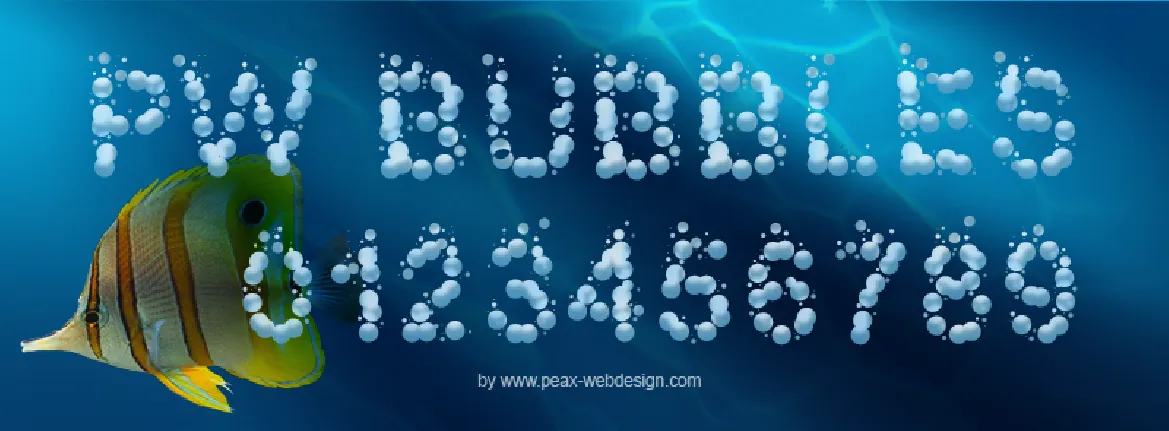 PW Bubbles font