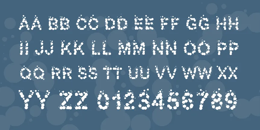 PW Bubbles font